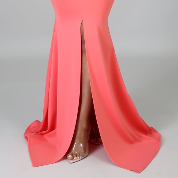 Coral Maxi Dress - Picture 2 of 3